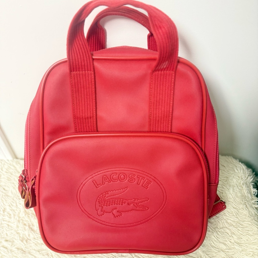 Lacoste Red Mini Backpack
